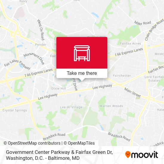 Government Center Parkway & Fairfax Green Dr map