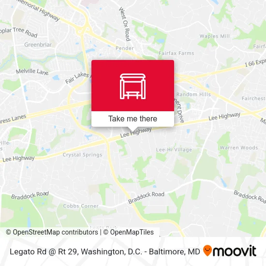 Legato Rd @ Rt 29 map