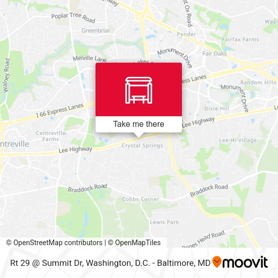 Rt 29 @ Summit Dr map