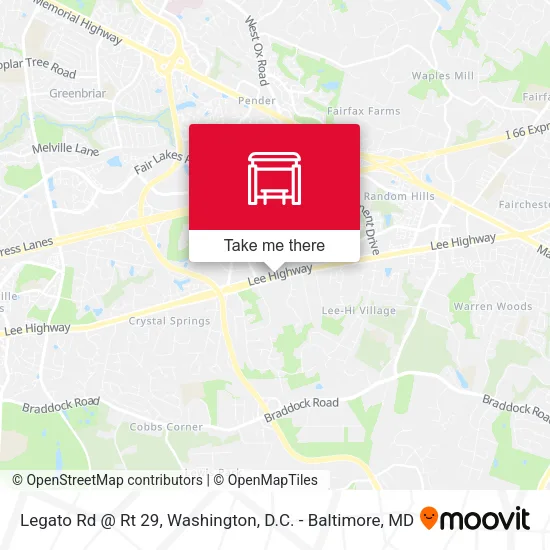 Legato Rd @ Rt 29 map