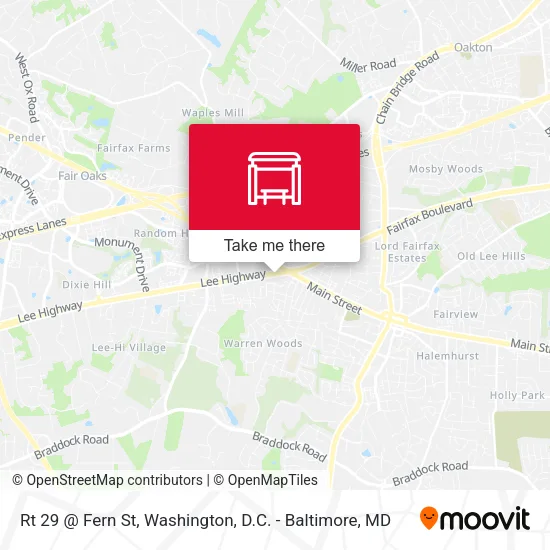 Mapa de Rt 29 @ Fern St