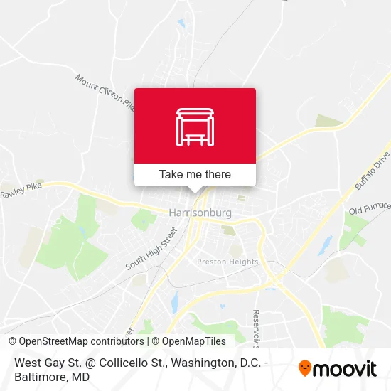 Mapa de West Gay St. @ Collicello St.