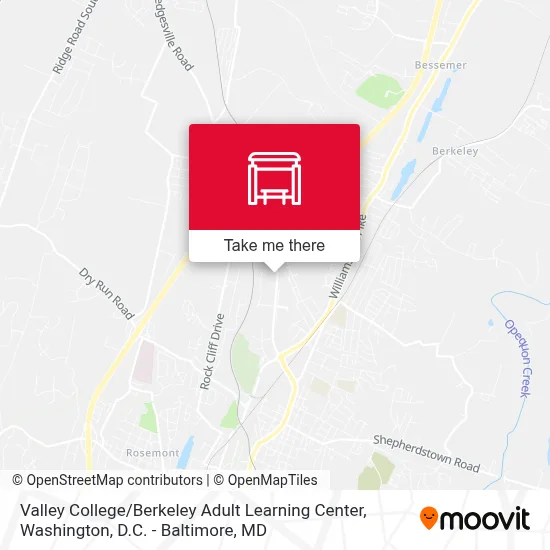 Valley College / Berkeley Adult Learning Center map