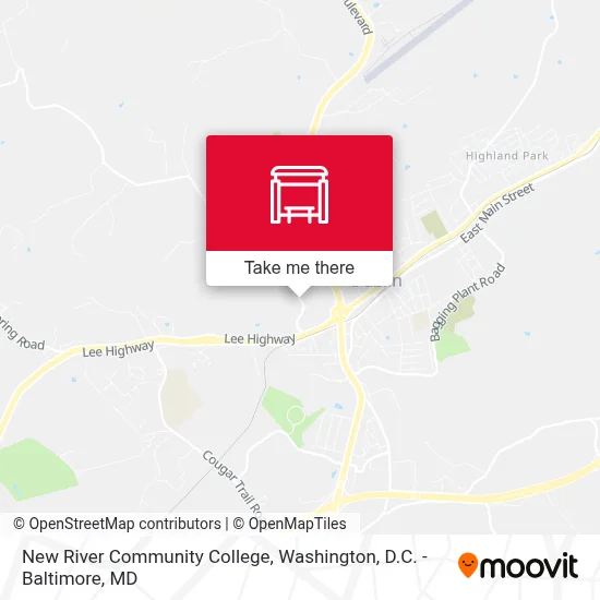New River Community College map