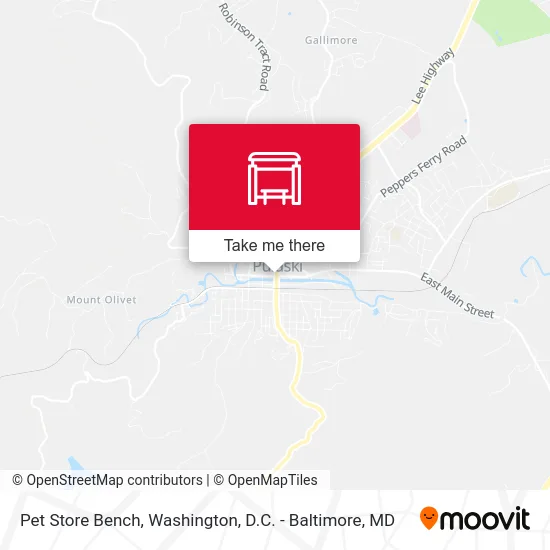 Pet Store Bench map