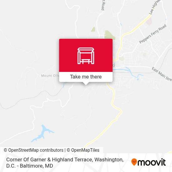 Corner Of Garner & Highland Terrace map