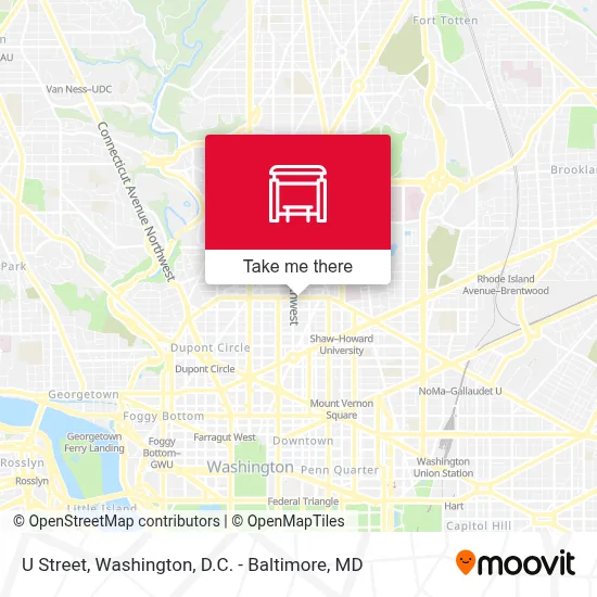 U Street map