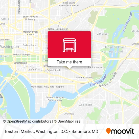 Mapa de Eastern Market