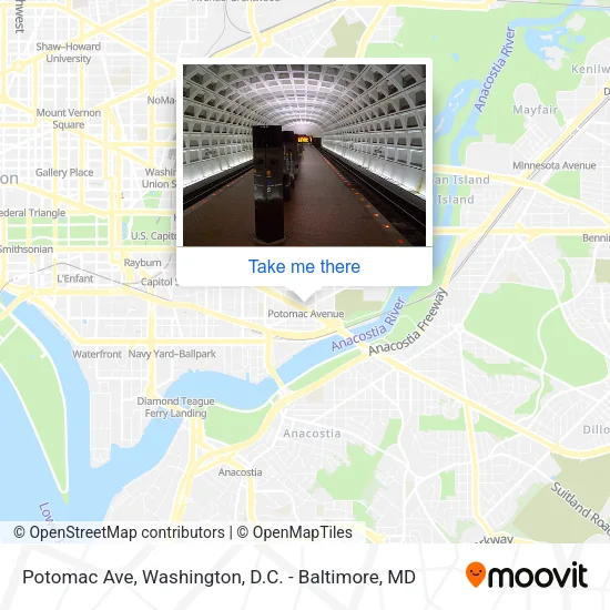 Potomac Ave map