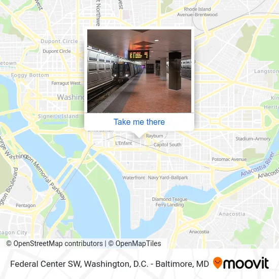 Federal Center SW map