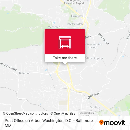 Post Office on Arbor map