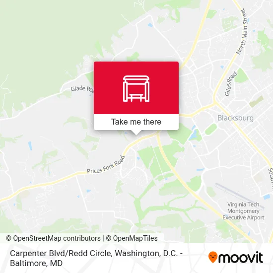Carpenter Blvd/Redd Circle map
