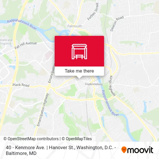 40 - Kenmore Ave. | Hanover St. map