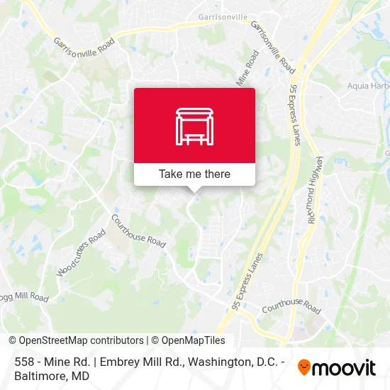 558 - Mine Rd. | Embrey Mill Rd. map
