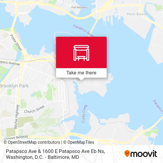 Patapsco Ave & 1600 E Patapsco Ave Eb Ns map