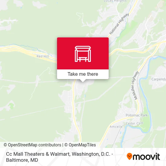 Cc Mall Theaters & Walmart map