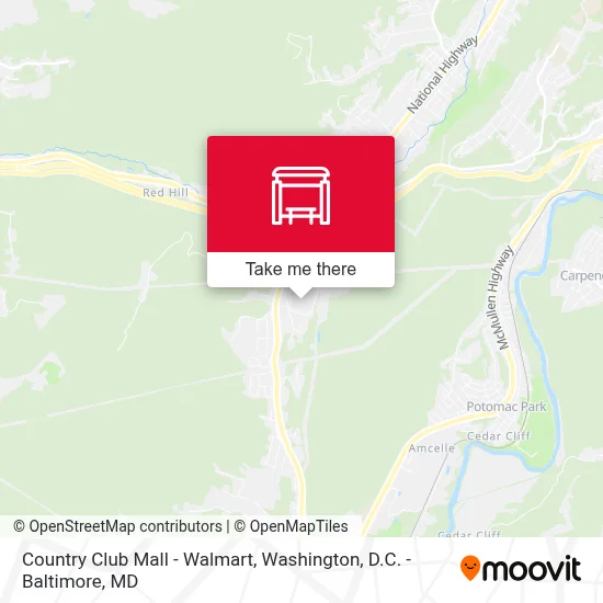Country Club Mall - Walmart map