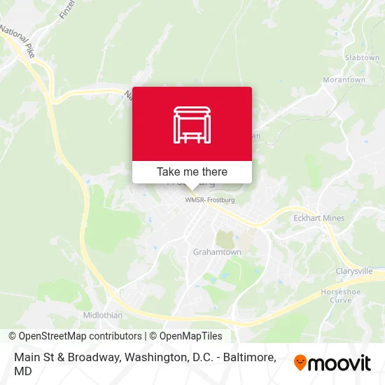 Main St & Broadway map