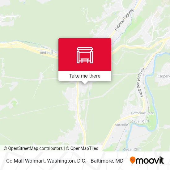 Cc Mall Walmart map