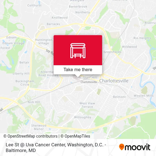 Lee St @ Uva Cancer Center map