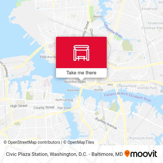 Civic Plaza Station map