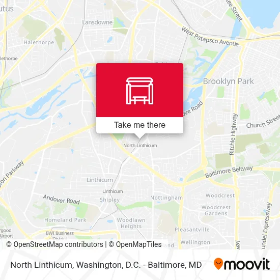 North Linthicum map