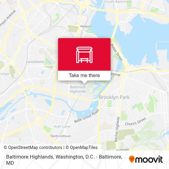 Baltimore Highlands map