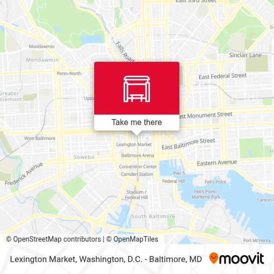 Lexington Market map