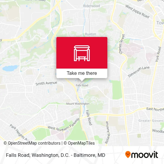 Falls Road map