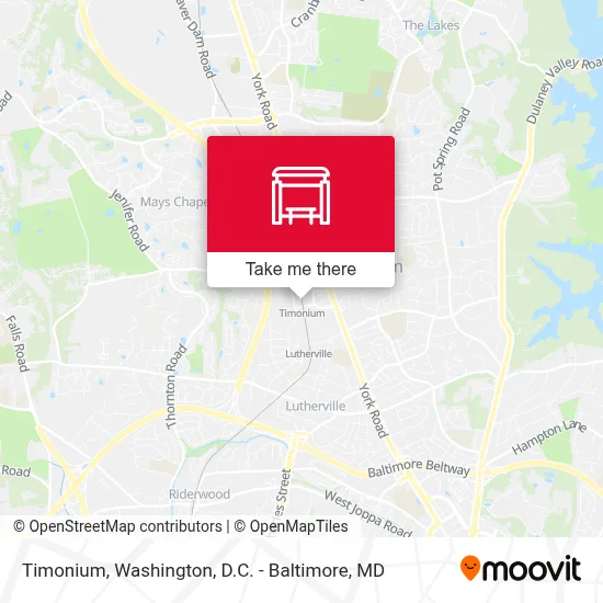 Timonium map
