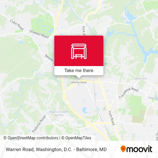 Warren Road map