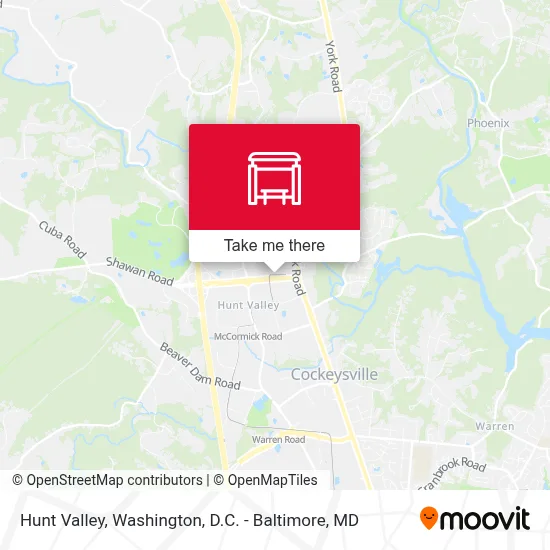 Hunt Valley map