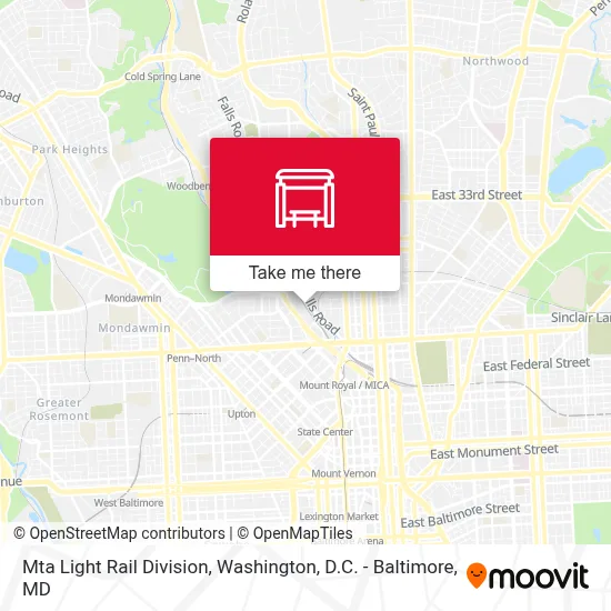 Mta Light Rail Division map