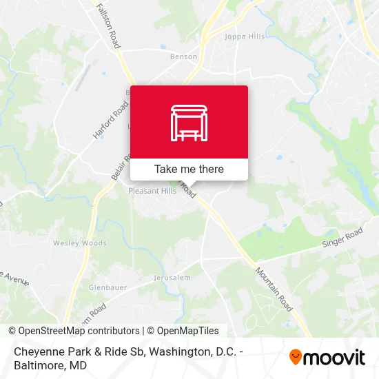 Cheyenne Park & Ride Sb map