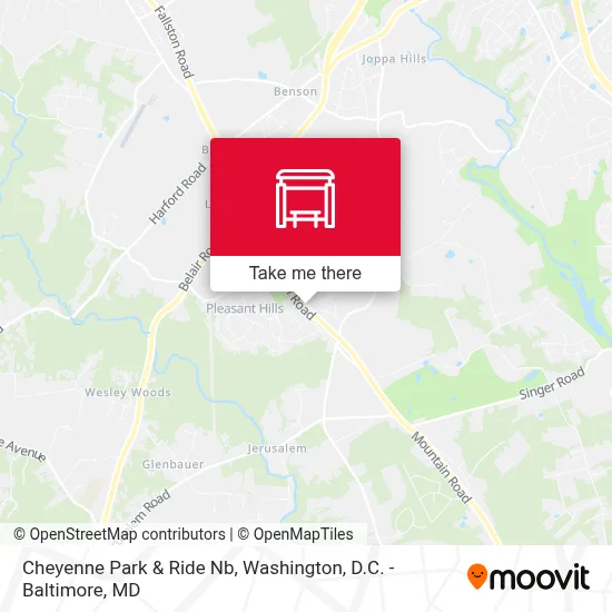 Cheyenne Park & Ride Nb map