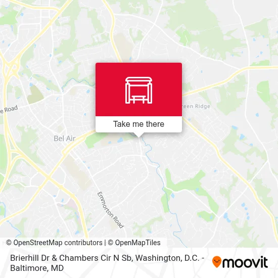 Brierhill Dr & Chambers Cir  N Sb map