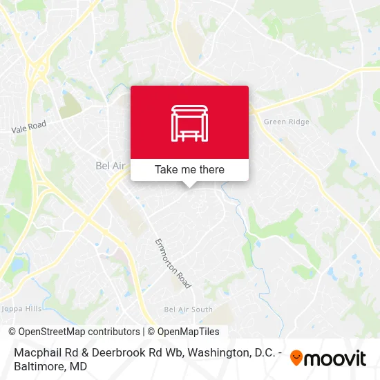 Macphail Rd & Deerbrook Rd Wb map