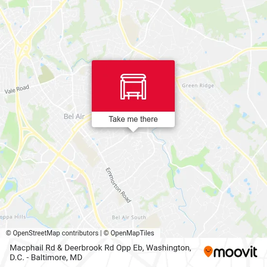 Macphail Rd & Deerbrook Rd Opp Eb map