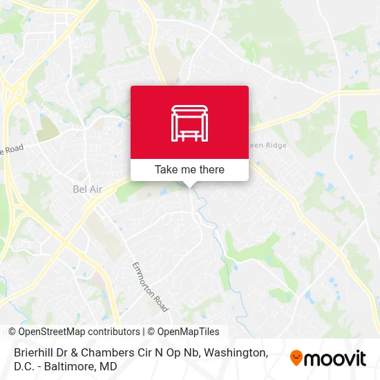 Brierhill Dr & Chambers Cir N Op Nb map