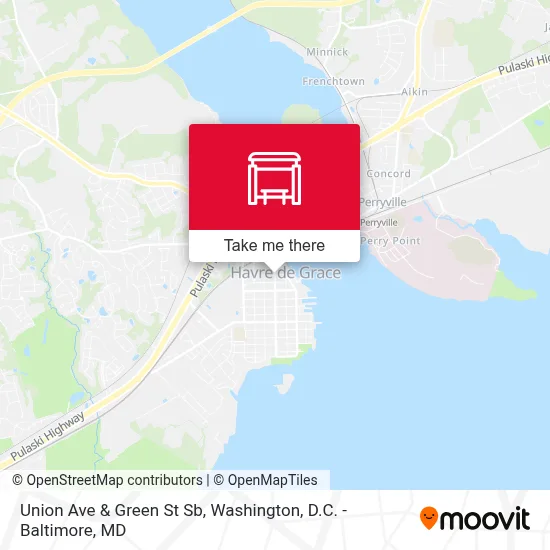 Union Ave & Green St Sb map