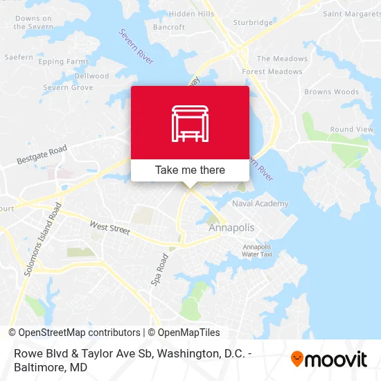Rowe Blvd & Taylor Ave Sb map