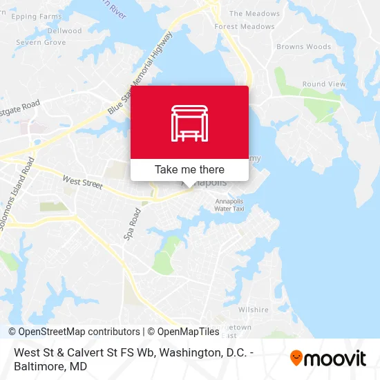 West St & Calvert St FS Wb map