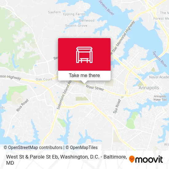 West St & Parole St Eb map