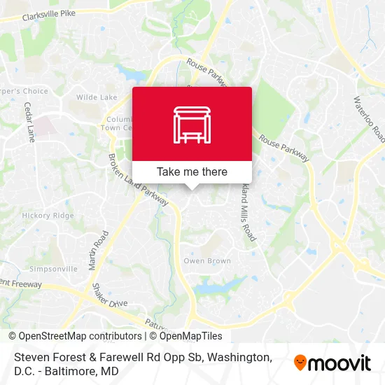 Steven Forest & Farewell Rd Opp Sb map