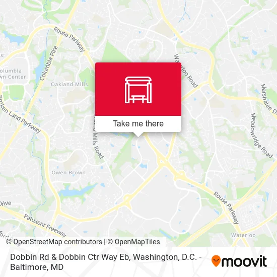 Dobbin Rd & Dobbin Ctr Way Eb map