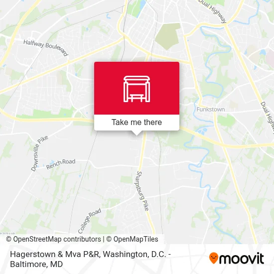 Hagerstown & Mva P&R map