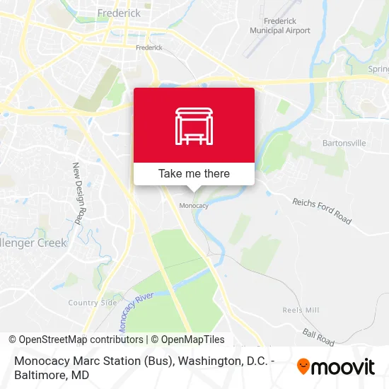 Monocacy Marc Station (Bus) map