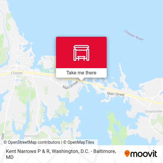 Kent Narrows P & R map