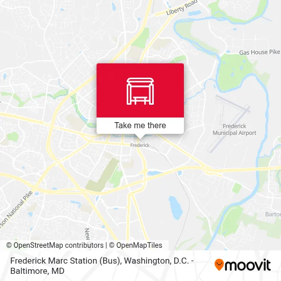 Frederick Marc Station (Bus) map