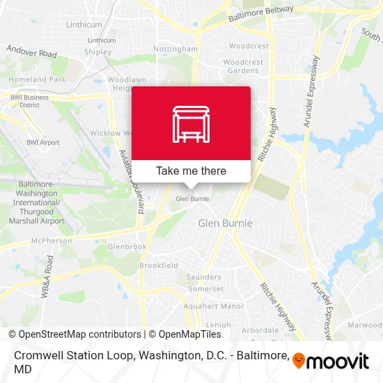Cromwell Station Loop map
